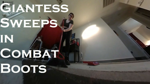 Giantess Sweeps in Combat Boots preview