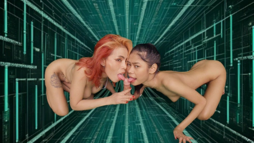AmyVR and Gael in Intense Blowjob Action preview