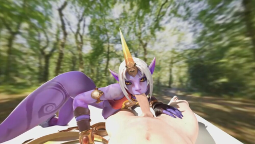 Soraka Sensual Blowjob in 3D VR 4K POV preview