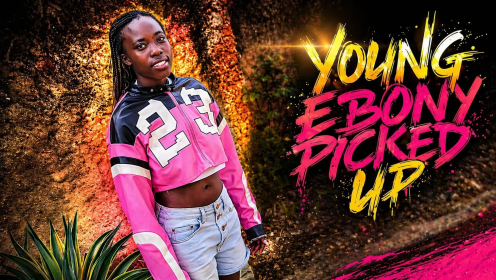 White Tourist Breeds Thick Ebony Stray – Collared, Leashed & Owned preview