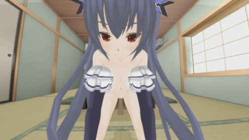 Neptunia Noire VR Reverse Cowgirl Thrill preview