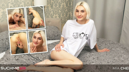 Skinny Blonde Mia Cheers Stretched Hard in VR preview