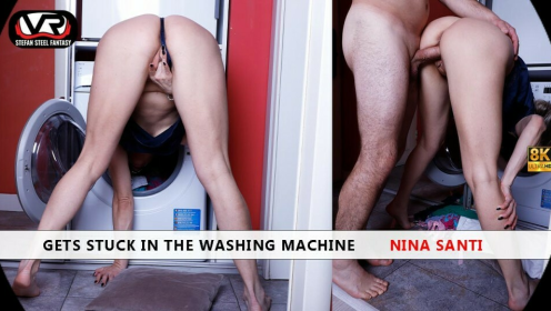 Gets Stuck in The Washing Machine Nina Santi preview