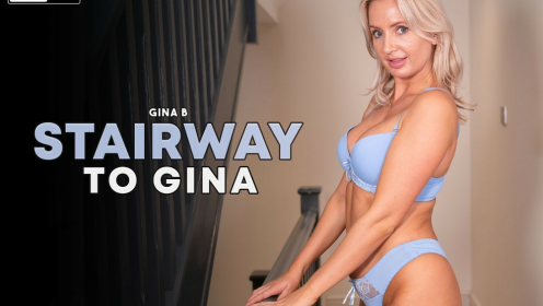 Gina B Stairway Seduction in Stunning 8K VR preview