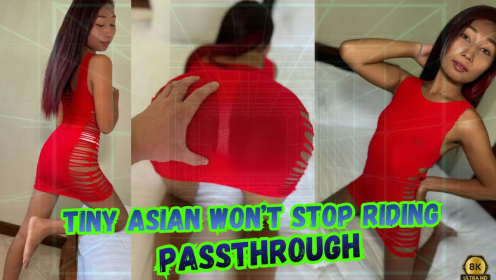 Tiny Asian Won’t Stop Riding in VR [Passthrough] preview