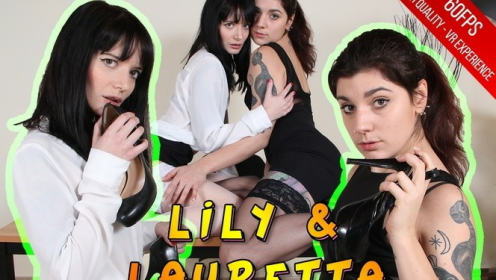 Sensual Lauretta and Lillyy Luna Lesbian Tease preview