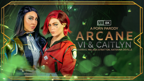 Arcane: Vi & Caitlyn (A Porn Parody) - Katerina Deville & Melissa Stratton preview