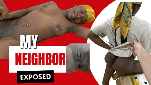 My 18+ Ebony Neighbor Exposes Herself & Takes It HARD — Big Booty POV preview