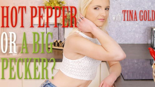 Tina Gold's Spicy Kitchen Seduction in 4K VR preview