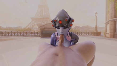 Widowmaker Blowjob Parody in Stunning 4K preview