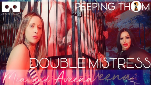 Mia and Aveena in Intense Double Spanking Action preview