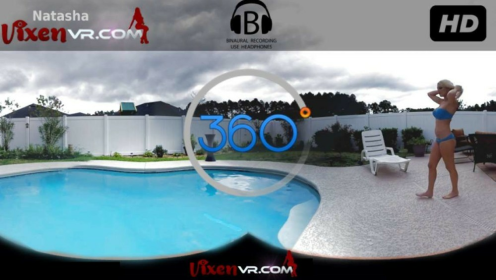 Natasha's Steamy Pool Seduction in 4K VR preview