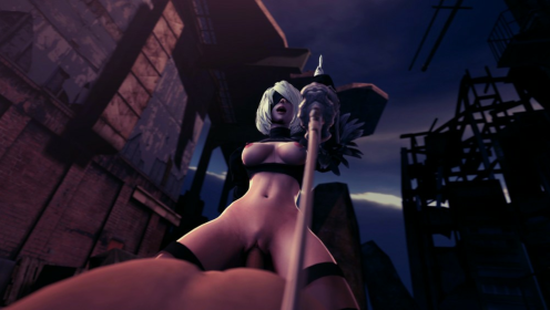 2B Nier Automata XXX Parody: Hot Cowgirl Action preview
