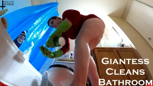 Giantess Cleans Bathroom preview
