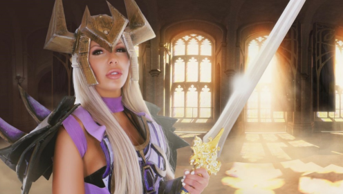 Nina Elle in King's Guard Seduction VR preview