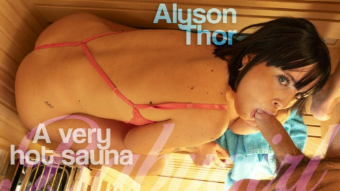 Alyson Thor in Steamy Sauna Voyeur Thrill preview