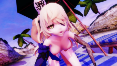 Fischl Sunset Passion in Genshin Impact Parody preview