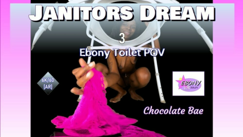 Chocolate Bae Ebony Toilet POV Squirt Fantasy preview