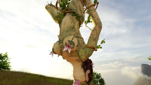 Arkham Knight - Poison Ivy Spinning Blowjob while Hanging from a Tree (A XXX Parody) preview