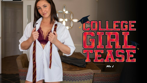 Mia J College Girl Tease in Stunning 4K preview