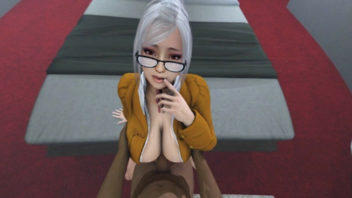 Meiko Shiraki Titty Fuck VR Hentai Parody preview