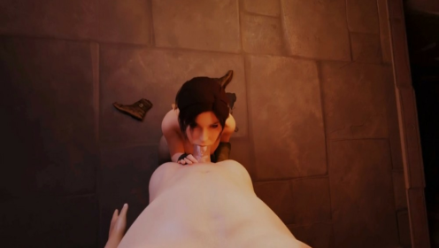 Lara Croft Blowjob Parody in Stunning 4K preview