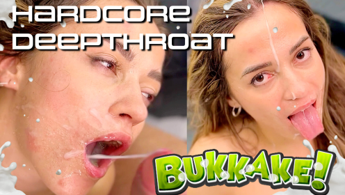 Savage Crazy Spanish Girl Deepthroat Bukkake preview