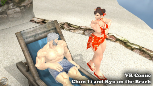 Chun Li and Ryu Beach Fantasy XXX Parody preview