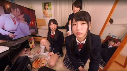 Thrilling POV Threesome with Hot Classmates preview
