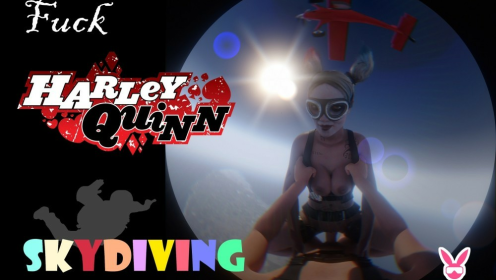 Fuck Harley Quinn skydiving shortly before opening the parachute (A XXX Parody) preview