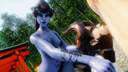 Overwatch Mercy & Widowmaker Deepthroat Parody preview