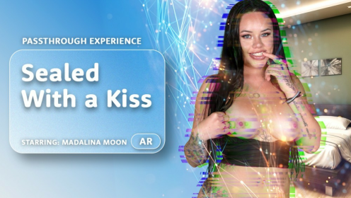 Madalina Moon in Passionate VR Kiss Scene preview