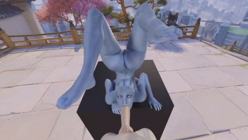 Liara Upside Down Blowjob 3D VR Thrill preview