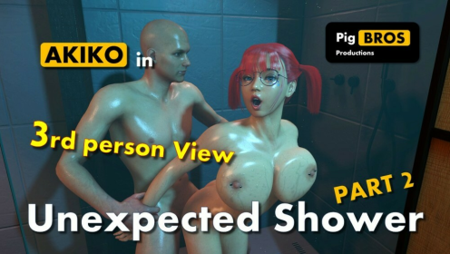 Akiko's Steamy Shower Surprise Part 2 in 4K preview