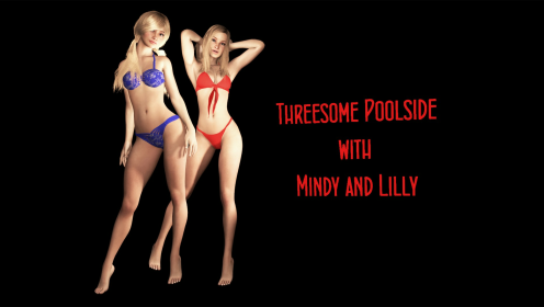 Hot Poolside Threesome with Mindy and Lilly preview