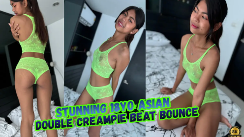 Stunning 18yo Asian Double Creampie [VR PMV] preview