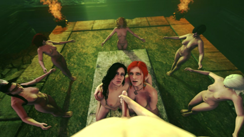 Witcher Yule Ritual XXX Parody with Triss preview