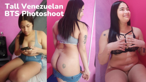 Tall Venezuelan BTS Photoshoot preview