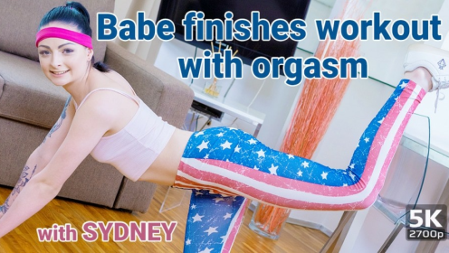 Sydney's Intense Workout Orgasm in 4K VR preview