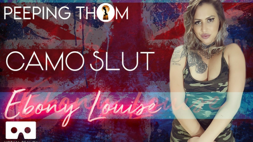 Ebony Louise in Camo Slut - Hot Solo Action preview