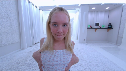 Sophia Sterling Hot Blonde Teen Striptease in 6K preview