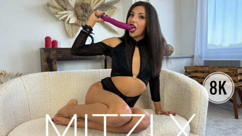 Mitzi Masturbates Her Pussy With A Pink Dildo preview