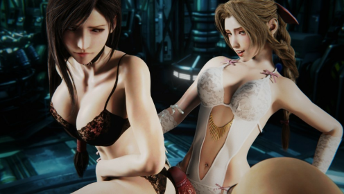 Tifa & Aerith in Epic VR Double Pussyjob Fantasy preview